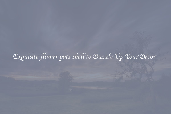 Exquisite flower pots shell to Dazzle Up Your Décor  