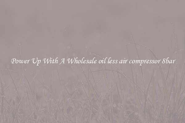Power Up With A Wholesale oil less air compressor 8bar