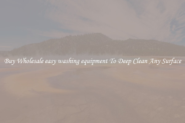 Buy Wholesale easy washing equipment To Deep Clean Any Surface