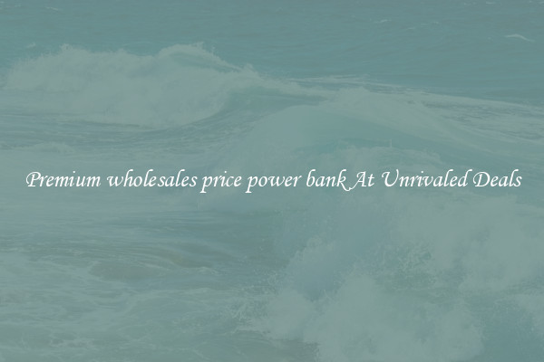 Premium wholesales price power bank At Unrivaled Deals