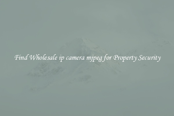 Find Wholesale ip camera mjpeg for Property Security