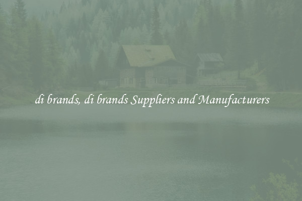 di brands, di brands Suppliers and Manufacturers