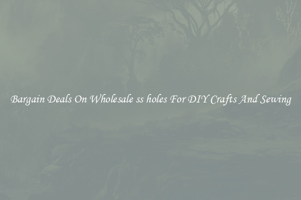 Bargain Deals On Wholesale ss holes For DIY Crafts And Sewing