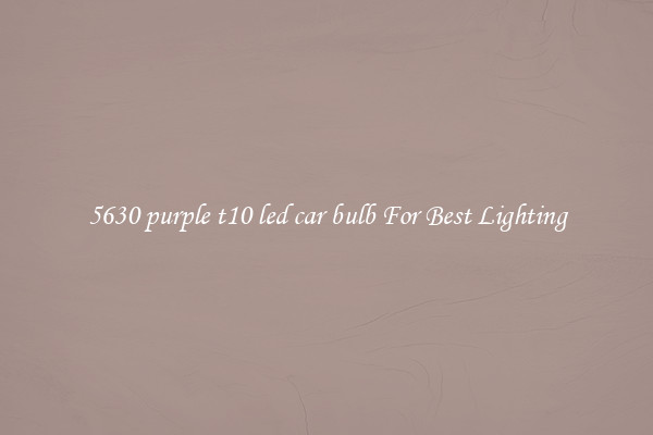 5630 purple t10 led car bulb For Best Lighting