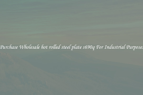 Purchase Wholesale hot rolled steel plate s690q For Industrial Purposes