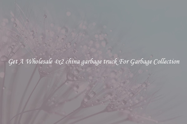 Get A Wholesale 4x2 china garbage truck For Garbage Collection