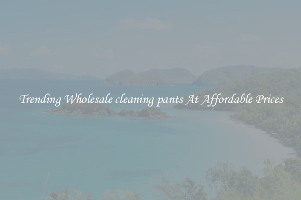 Trending Wholesale cleaning pants At Affordable Prices