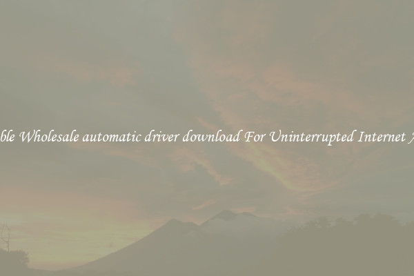 Reliable Wholesale automatic driver download For Uninterrupted Internet Access