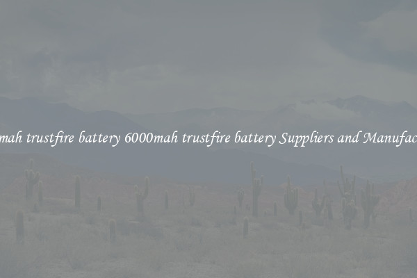 6000mah trustfire battery 6000mah trustfire battery Suppliers and Manufacturers