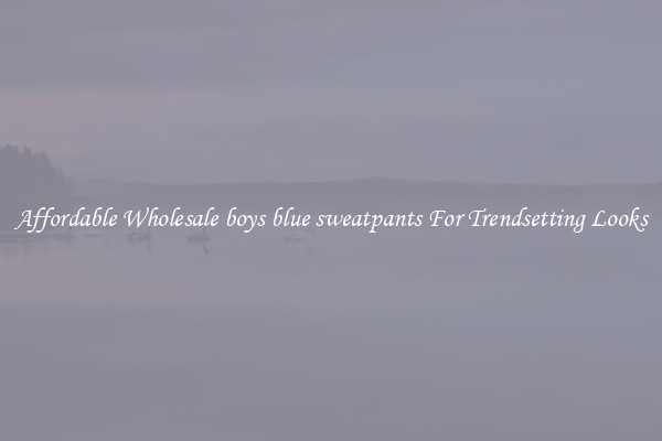Affordable Wholesale boys blue sweatpants For Trendsetting Looks